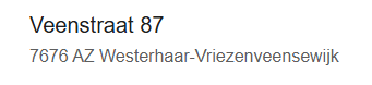 Veenstraat 87, 7676 AZ Westerhaar-Vriezenveensewijk, Nederland